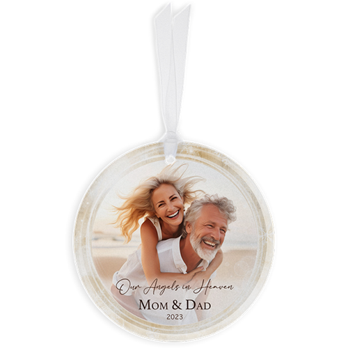 Show details for Winter Bokeh Circle Ornament
