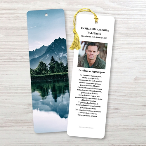 Show details for Lakeside Reflection Spanish Bookmark