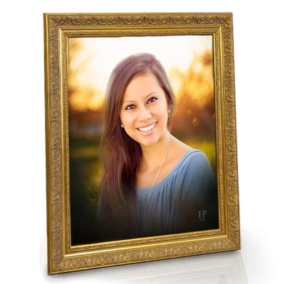 Show details for Framed Memorial Portrait - Sunny Meadow Lifescapes Background