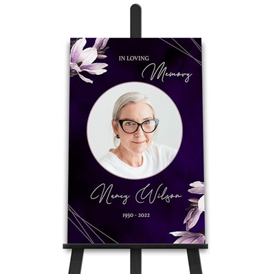 Show details for Purple Lilies Memorial Package