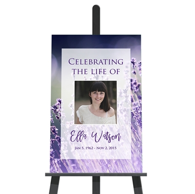 Show details for Lavender Lights Memorial Poster