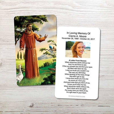 Show details for St. Francis Memorial Card