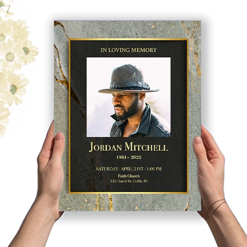 Show details for Gray Gold Marble Program (8.5x11) 