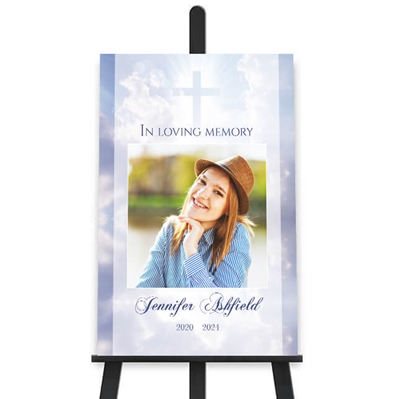 Show details for Cross in Clouds Memorial Package