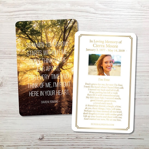 Show details for In Your Heart Premium Prayer Card