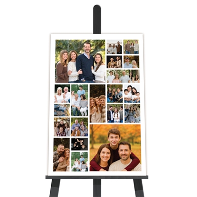 Show details for 20 Photo Portrait Collage Poster