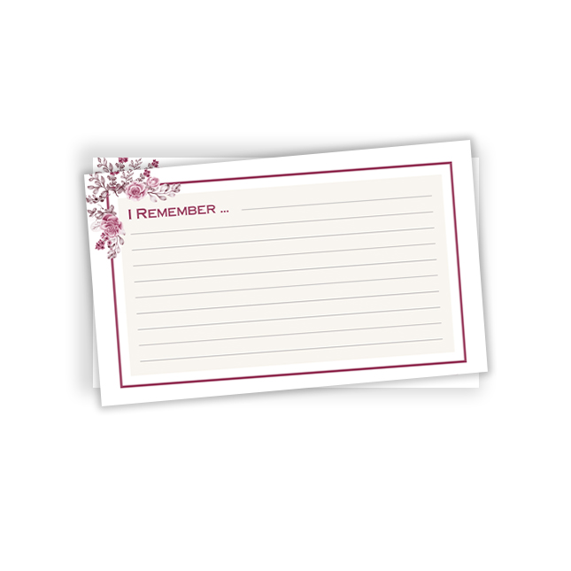 Show details for Pink Floral Remember Card