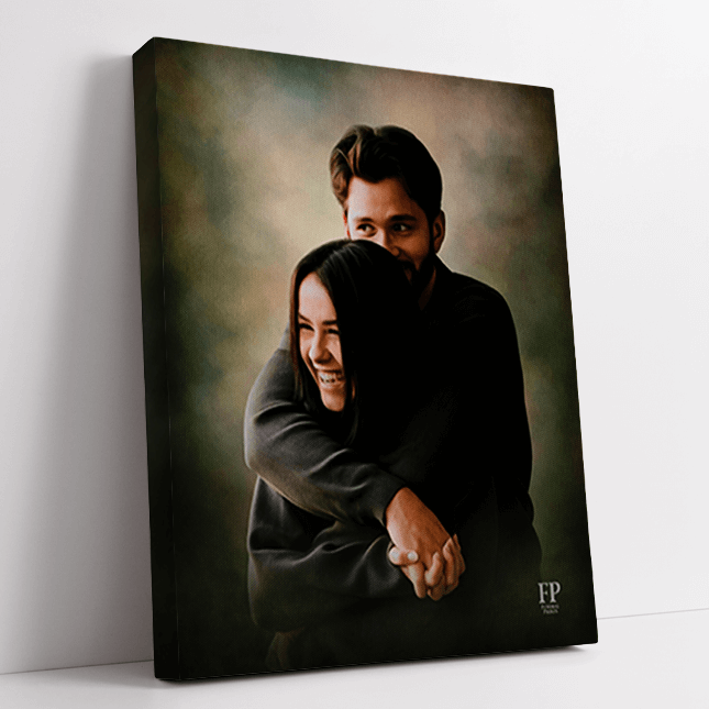 Show details for Wrapped Canvas Memorial Portrait - Olive Studio Background
