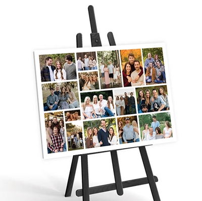 Show details for 16 Photo Collage Poster