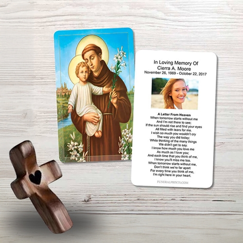 Show details for St. Anthony Memorial Card