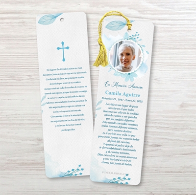 Show details for Vintage Blue Spanish Bookmark