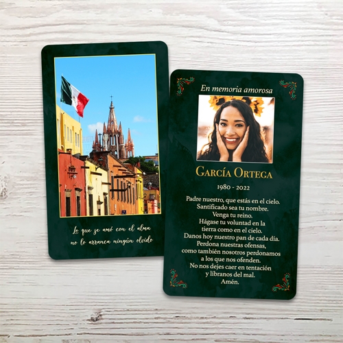 Picture of Panorama Spanish Memorial Card