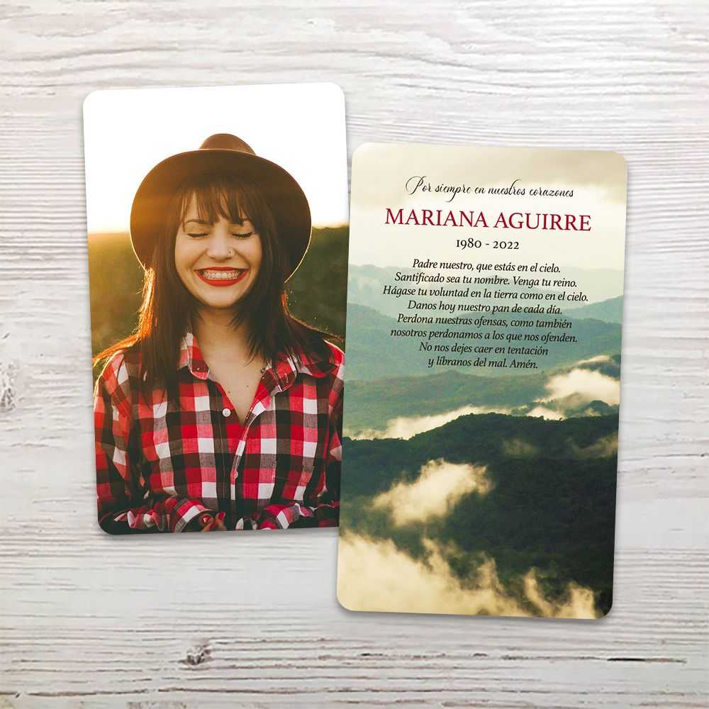 Show details for Green Mountains Spanish Memorial Card