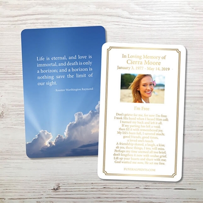 Show details for Horizon Premium Prayer Card