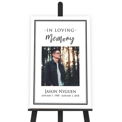 Show details for Contemporary Funeral Poster