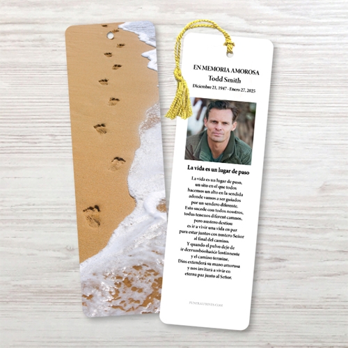 Show details for Foot Prints Spanish Bookmark