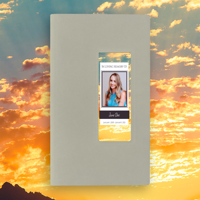 Show details for A New Day Guest Book - Gray