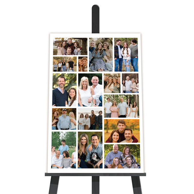 Show details for 16 Photo Portrait Collage Poster