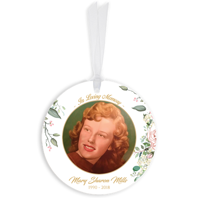 Show details for Floral Circle Ornaments
