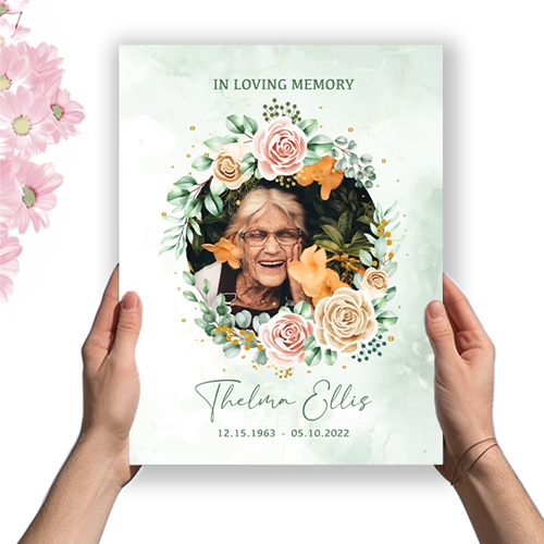 Show details for Multi Gold Floral Program (8.5x11) 