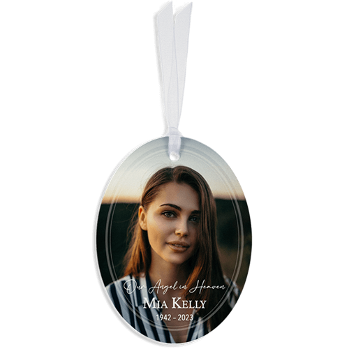 Show details for Angel in Heaven Oval Ornament
