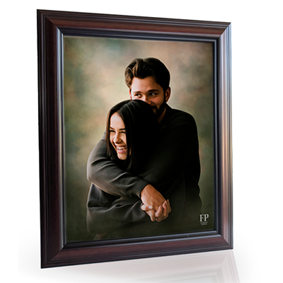 Show details for Framed Memorial Portrait - Olive Studio Background