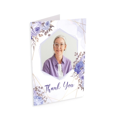 Show details for Purple Gold Floral Memorial Package