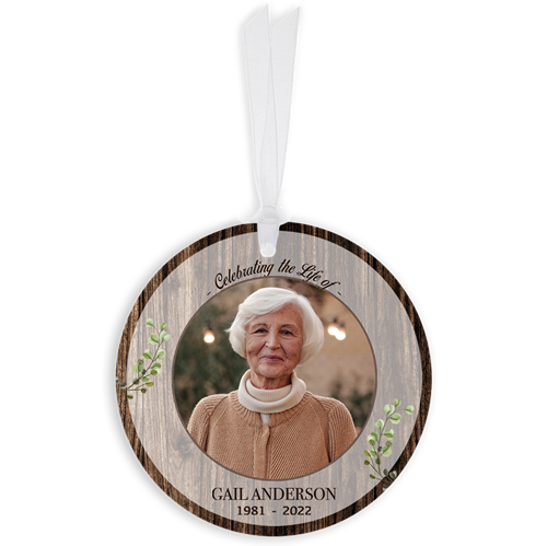 Show details for Rustic Brown Circle Ornaments