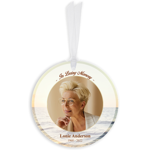 Show details for Sunset Scenery Circle Ornaments