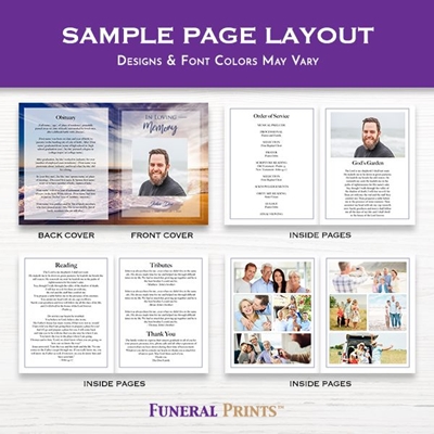 Show details for Multi Gold Floral Premium Program (8.5x11)