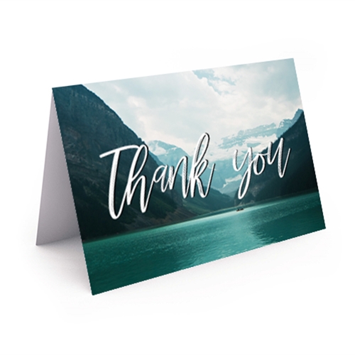 Show details for Mountain Sea Thank You Card