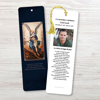 Show details for St. Michael Spanish Bookmark