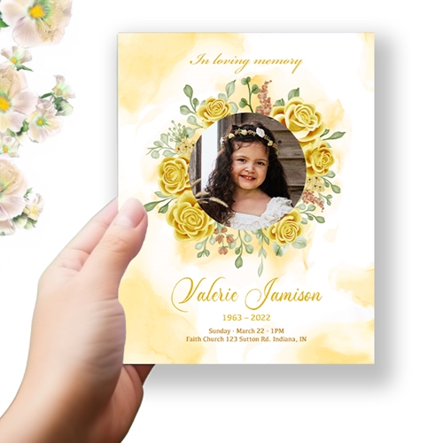 Show details for Yellow Floral Program 