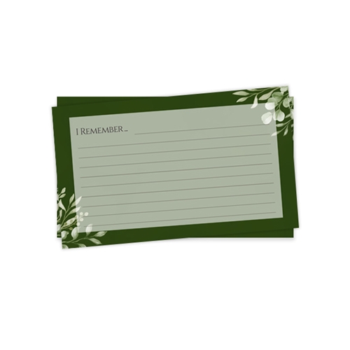 Show details for Olive Leaf Remember Card