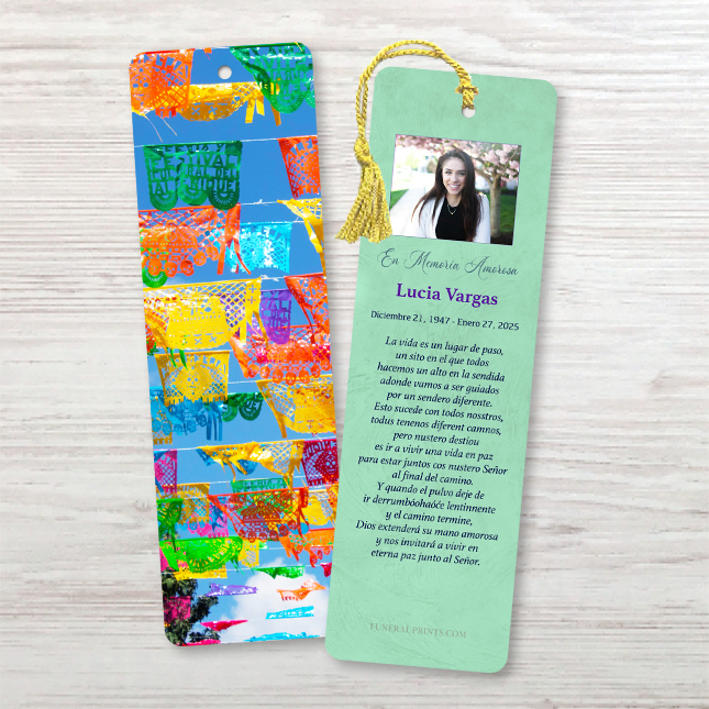 Show details for Papel Picado Spanish Bookmark