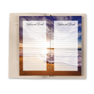 Show details for Oceanfront Guest Book - Gray