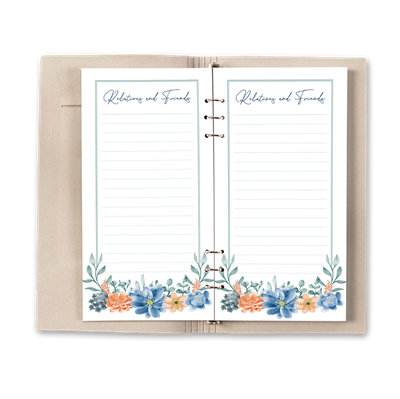 Show details for Multi Floral Religious Guest Book - Gray