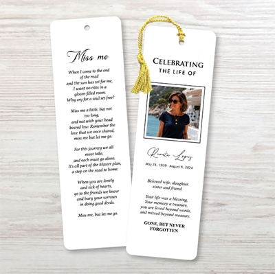 Show details for Modern White Bookmark