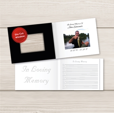 Show details for White Sign In Guest Book