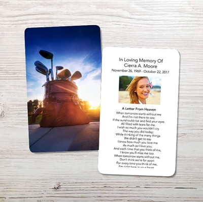 Show details for Professional-golf-gear Memorial Card