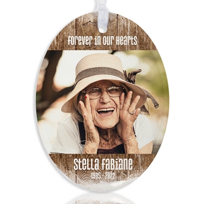 Show details for Rustic Oval Ornament