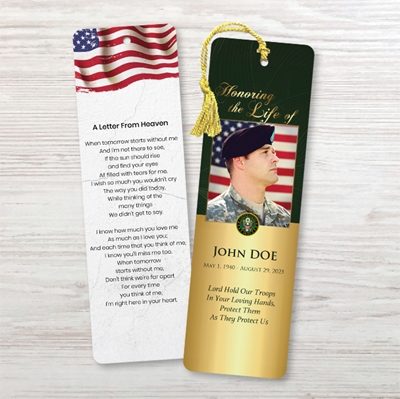 Show details for US Army Bookmark