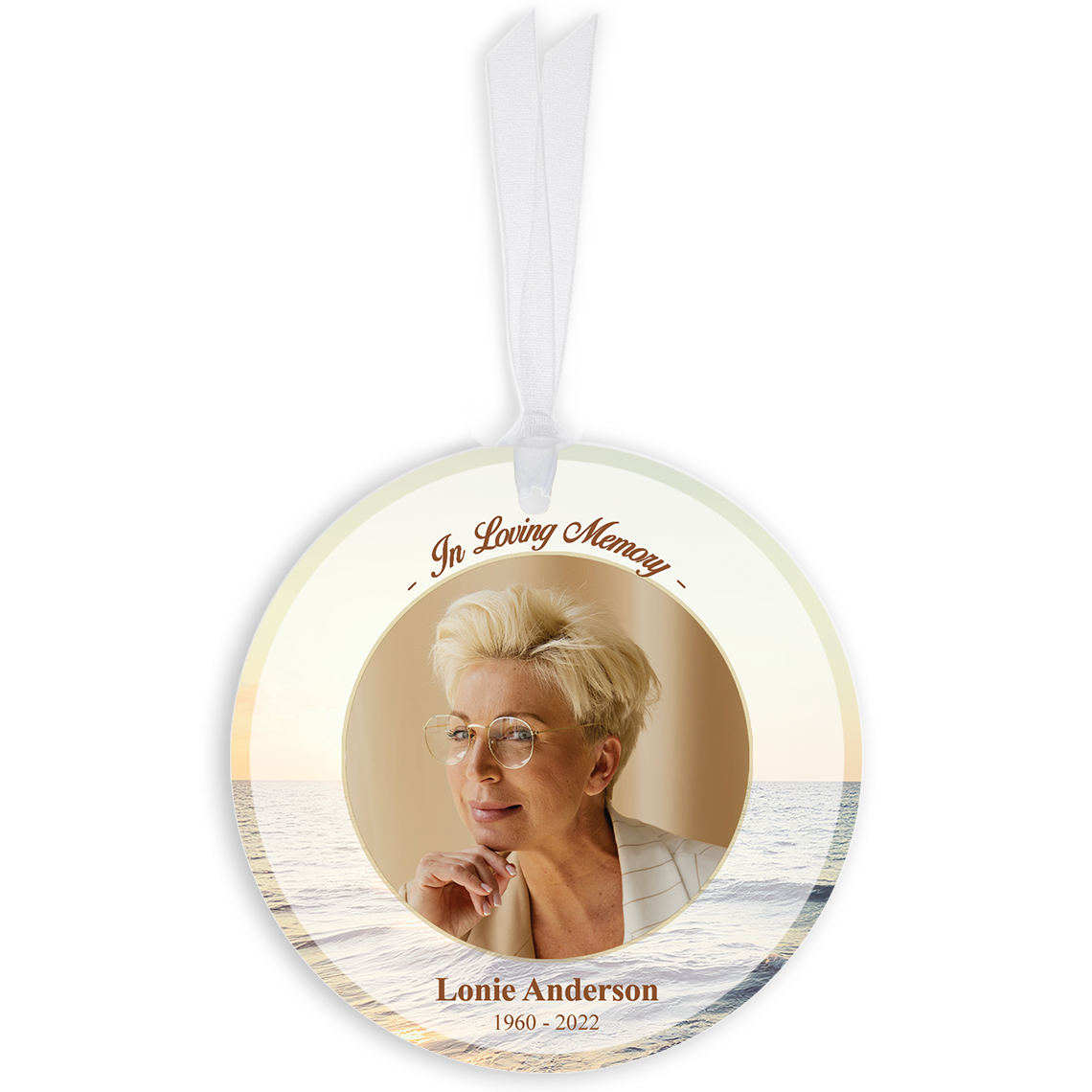 Show details for Sunset Scenery Circle Ornaments