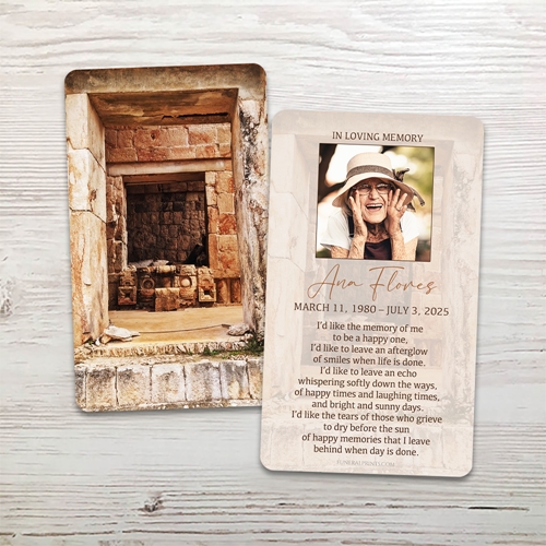 Show details for Kabah English Memorial Card