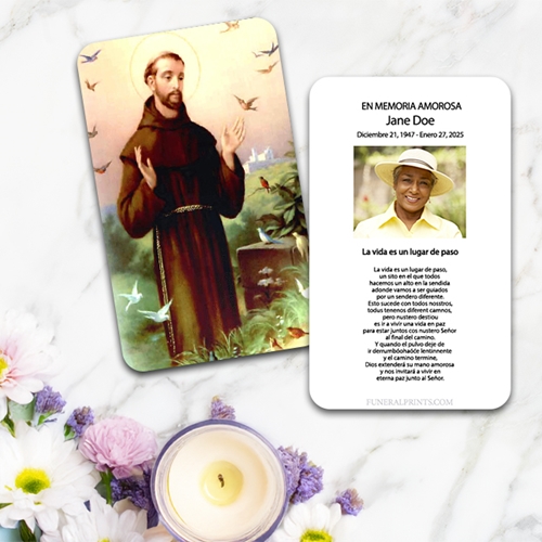 Show details for St. Francis 2 Spanish Prayer Card