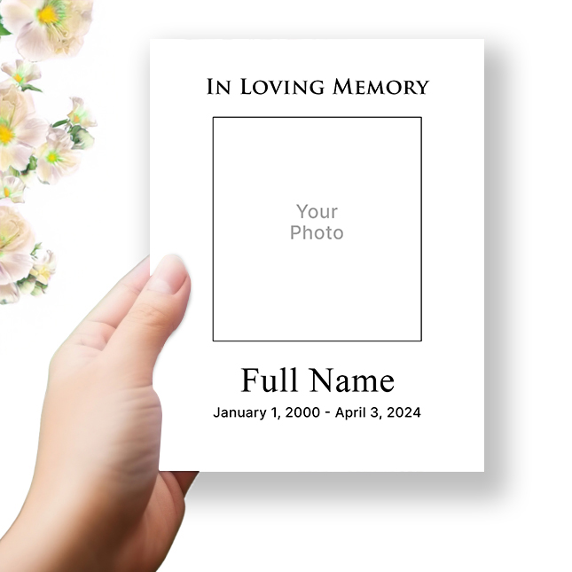 Show details for Custom Funeral Program
