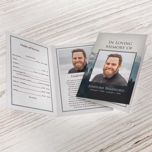 Show details for Blue Mountains Funeral Program (MegaEdit)