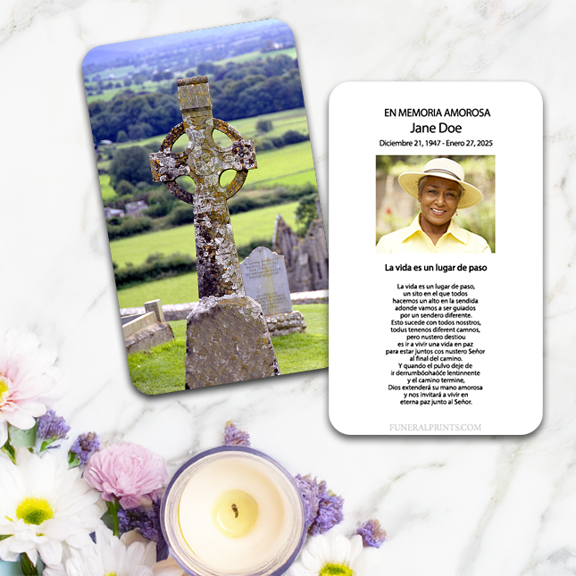 Show details for Celtic Cross 2 Spanish Prayer Card