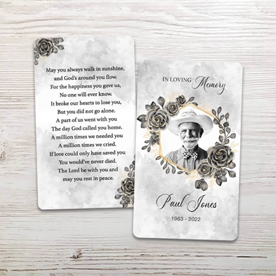 Show details for Black Gold Floral Memorial Package