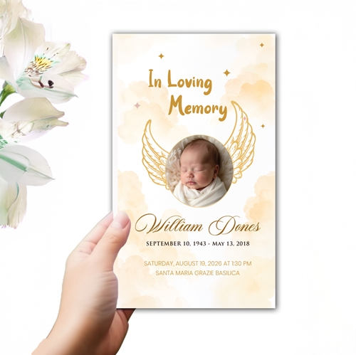 Show details for Angel Wings Trifold Program (MegaEdit)